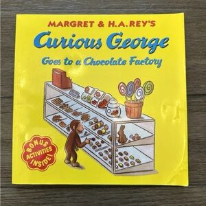📚4/$25 Curious George Book - Goes to a Chocolate Factory